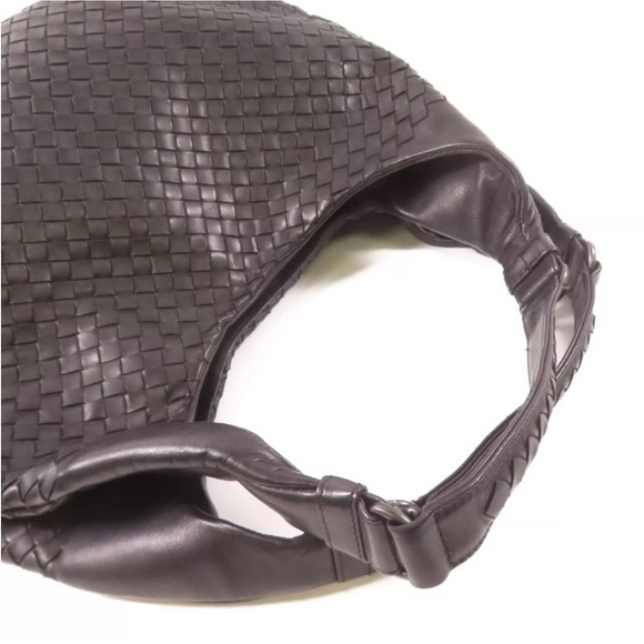 💎✨ LARGE STUNNING✨💎 BLACK BOTTEGA VENETA CAMPANA HOBO - Picture 9 of 12
